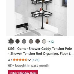 Shower Caddy Tention Pole Organizer