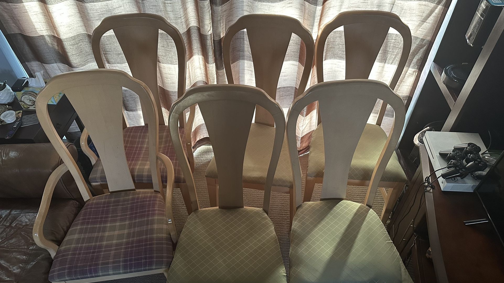 (6) White Oak Dining Room Chairs