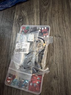 Auto Bundle - 182 Car Fuses, Cadillac Key Fob Cover, USB-C Car Charger - $5 for All
