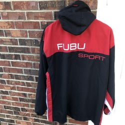 VTG FUBU SPORT HOODED WINDBREAKER 