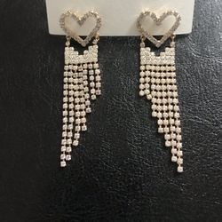 Gold Plated Heart ❤️ Earrings 