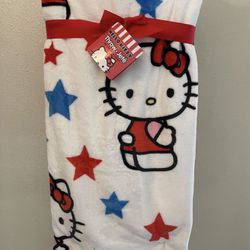 Fourth Of July Hello Kitty Blanket 