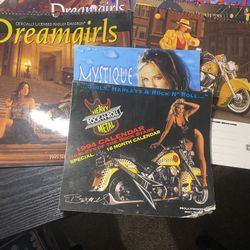 HARLEY DAVIDSON DREAM GIRLS VINTAGE FULL SIZE CALENDARS
