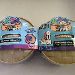 Squishy Bun Tie Dye & Galaxy Glitter Dumplings