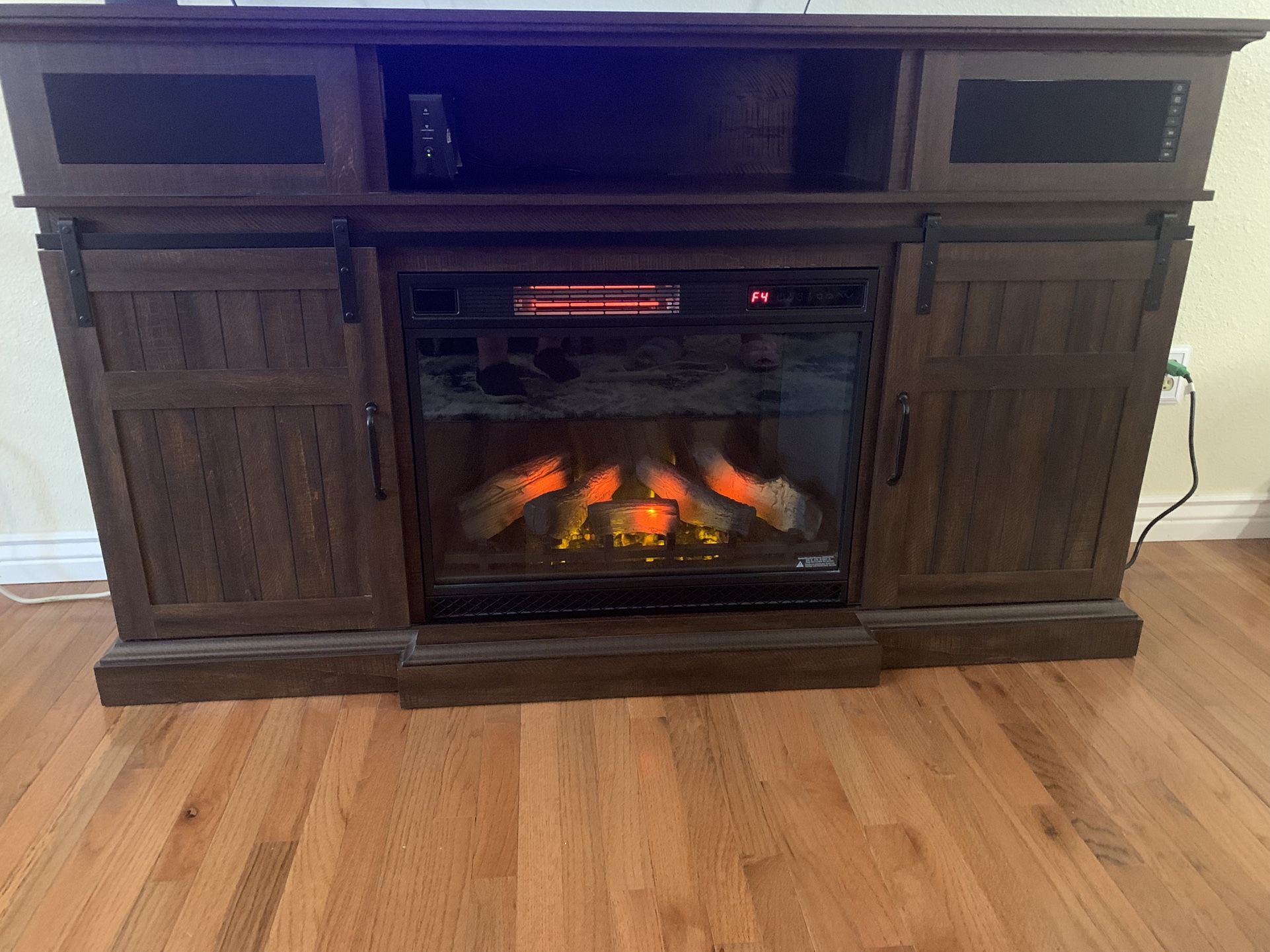 Fireplace Mantle TV Stand