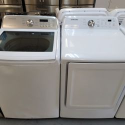 New Samsung Glass Top Top Load Washer And New Samsung Gas Dryer Set 