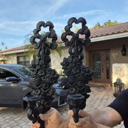 Wall Candle Holder Pair