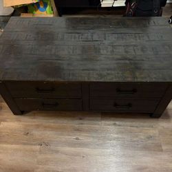 Lift Top Table - 2 Drawers