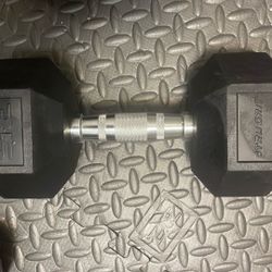 One 35 Pound Dumbbell 