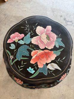Vintage Chinese hand painted stool
