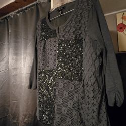 New Style & Co. Grey 2pc Ladies XL $18