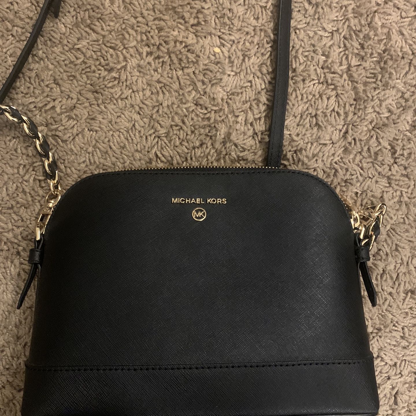 Michael Kors Emmy Large Dome‎ Backpack $550 Michael Kors Large Emmy Leather Cherry Teck Friendly Dome  main image 2