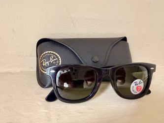 Ray-Ban Original Wayfarer RB2140 901/58 Polarized Black Sunglasses 50mm Made in Italy