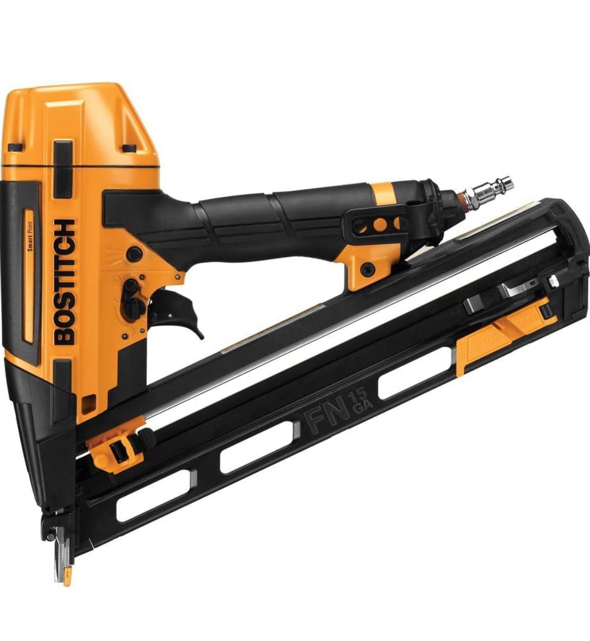 Bostitch 15 Gauge Finish Nailer BTFP72156 – Pneumatic Angle Nail Gun w/ Case & Tip