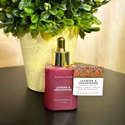 Sand + Fog JASMINE & CEDARWOOD 50ml Perfume Oil Dropper