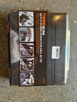 THINK WORK 65 PC Screw Extractor Drill Bit Set