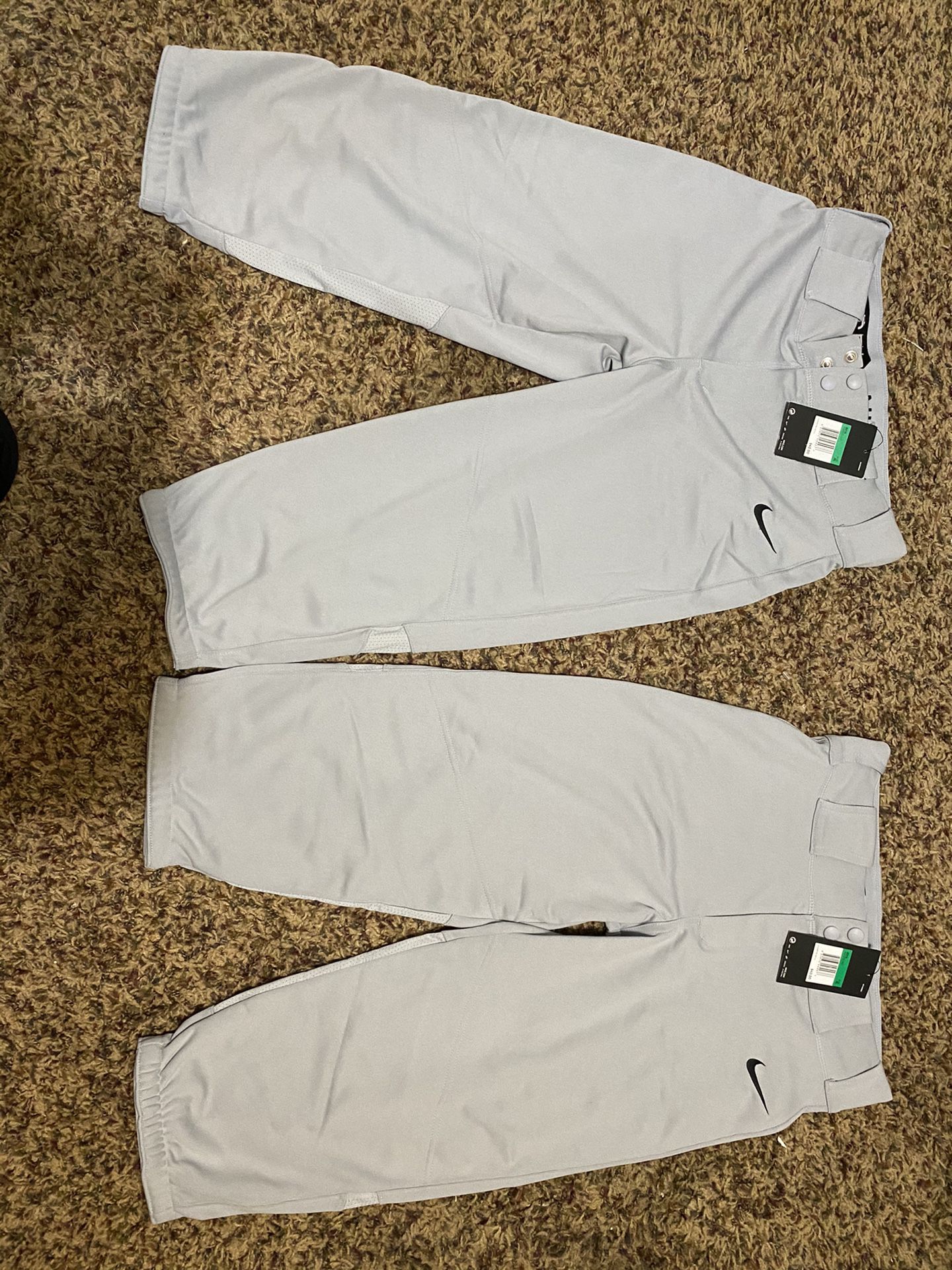 Grey Nike Baseball Boys Pants