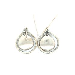 Silpada 925 Double Circles Dangle Earrings