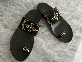 Calleen Cordero Black Suede Sandals