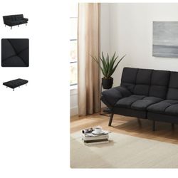 Memory foam Futon 72” Black