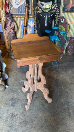 Antique Vintage 1900s Wood Desk