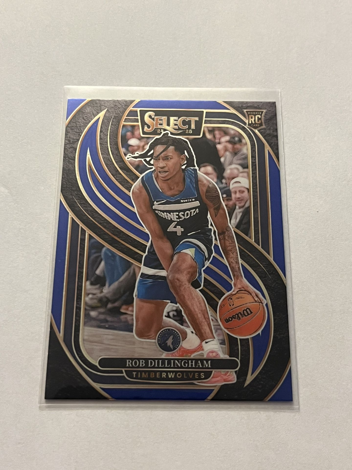 2024-2025 NBA Panini Select Rob Dillingham Premier Level Rookie Card #187