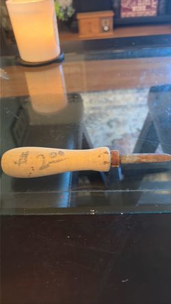 Vintage Wooden Handle Awl Tool