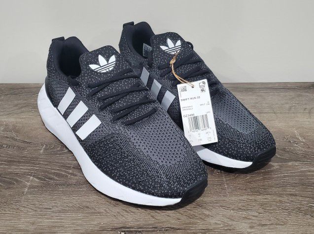 Adidas Originals Swift Run 22 Black White Mesh GZ3496 Running Shoes Mens 10.5 for Sale in NJ - OfferUp