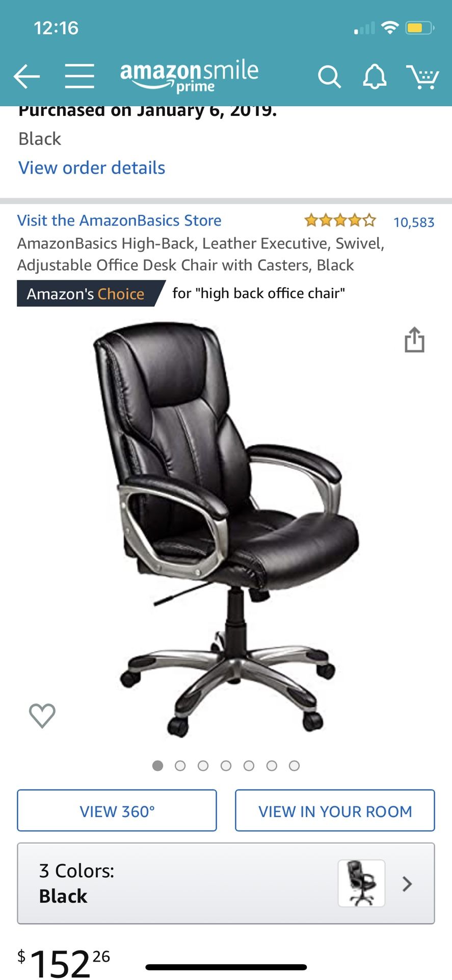 AmazonBasics Executive Office Chair