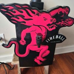 The FIREBALL Whiskey Double Bottle Shot Chiller Refrigerated Dispenser 