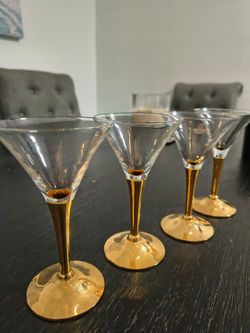 Vintage Dorothy Thorpe Cocktail Glasses...Copas de cocktail vintage Dorothy Thorpe