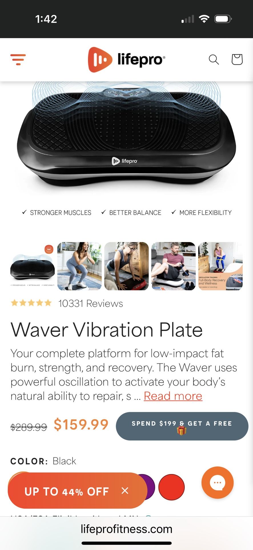 Brand new Life Pro Waver Vibration Plate