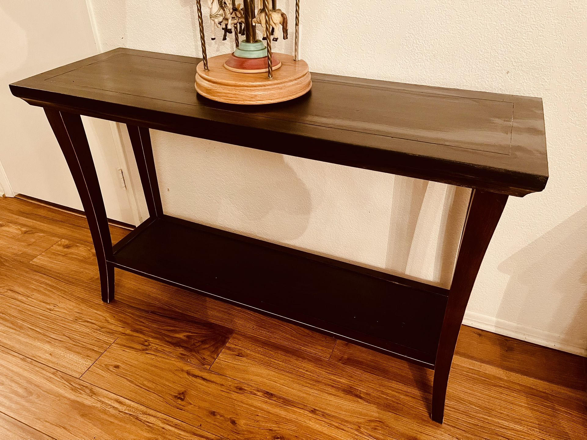 Console Sofa Table Dessert Stand Espresso Finish