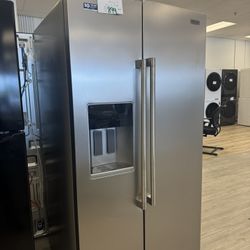 Maytag Side By Side Refrigerator In Stainless Steel 