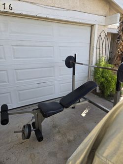 Weight Bench + Punching Bag