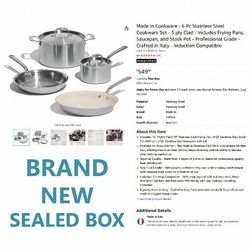 Made In Cookware - 6 Pc Stainless Steel Pot Pan Set