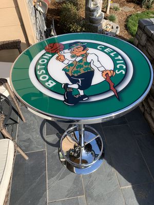 Photo Celtics Boston bar stand !!! 27” D 41” T