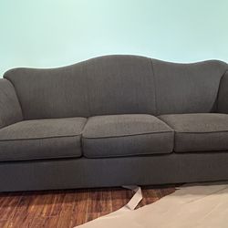 ‘Like’  New 8’ Plum Sofa