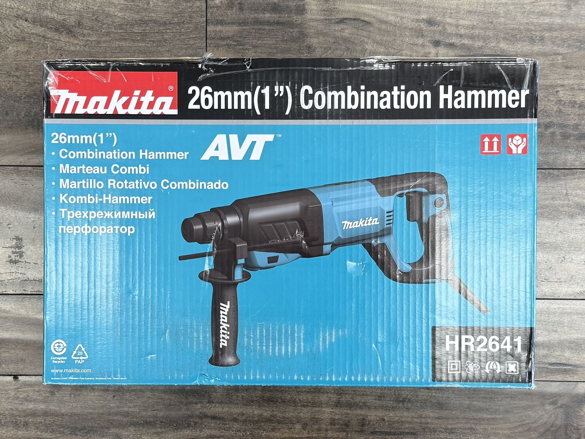 Makita HR2641 1” SDS-Plus AVT Rotary Hammer Drill