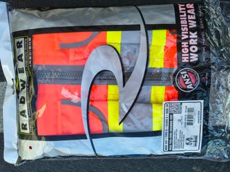 Radians SV55 Type R Class 2 Heavy Duty Two Tone Engineer Safety Vest . New