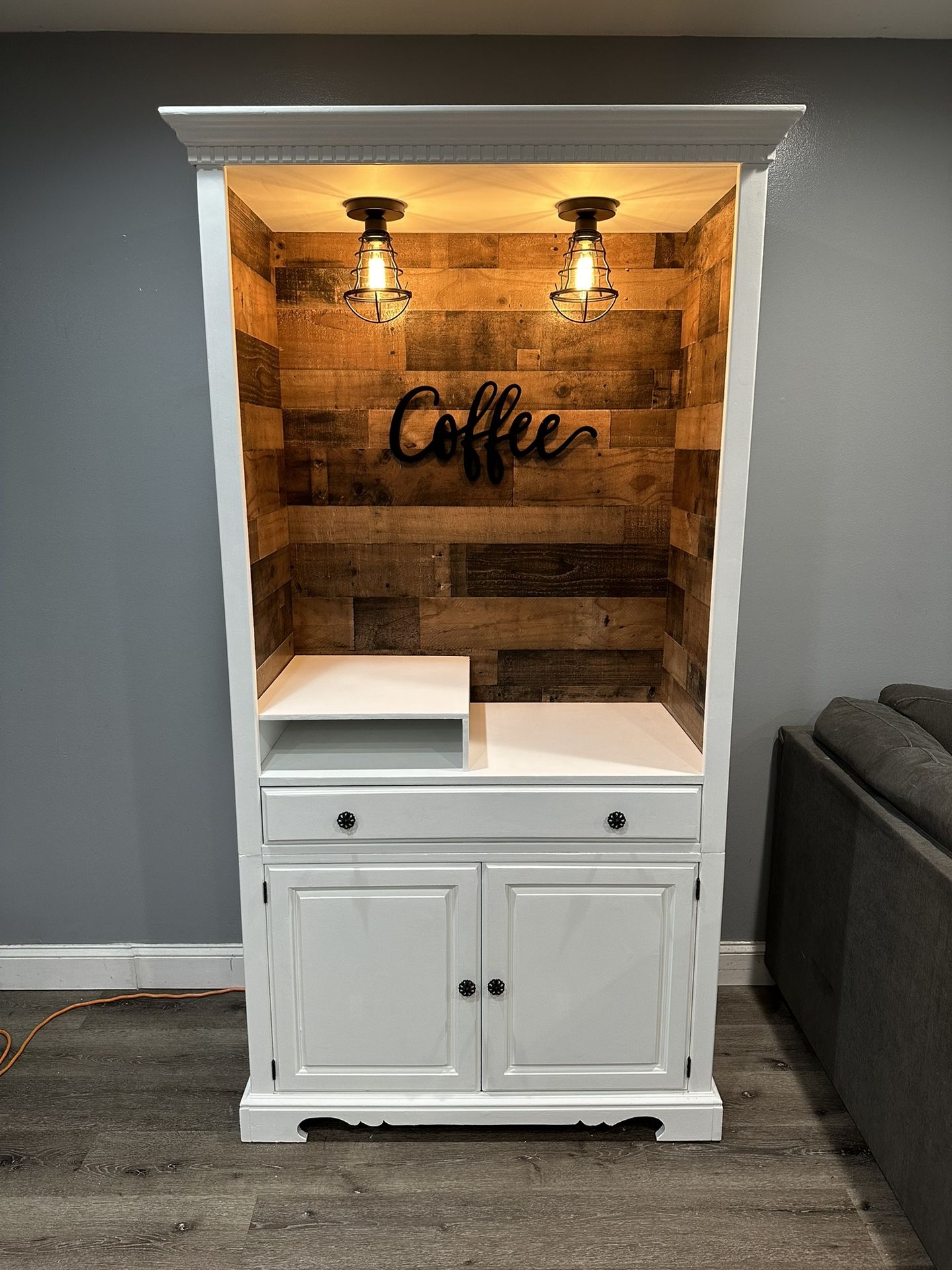 Armoire Coffee Bar Farm House