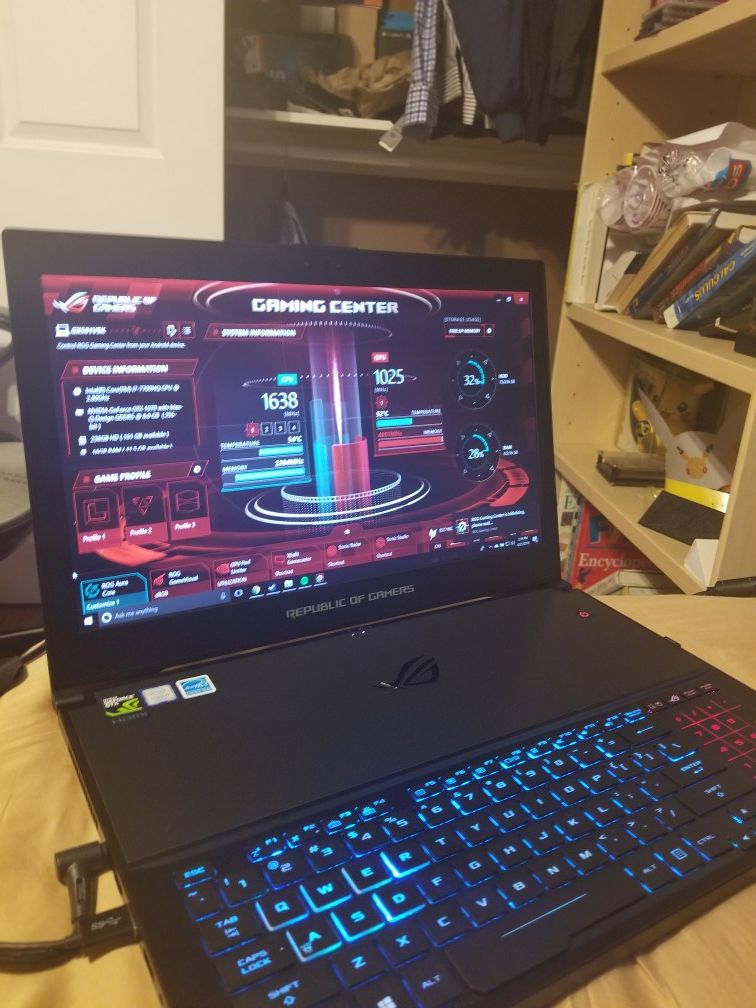 ASUS ROG Zephyrus 15.6" 120Hz GTX 1070, 16GB