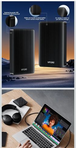 External Hard Drive Slim Portable 320gb New  🔥 