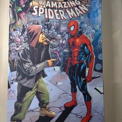Spider-Man And Eminem Canvas Poster Marvel Comics Anime Wall Art Room Aesthetic 