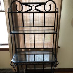 Black Shelving Unit 