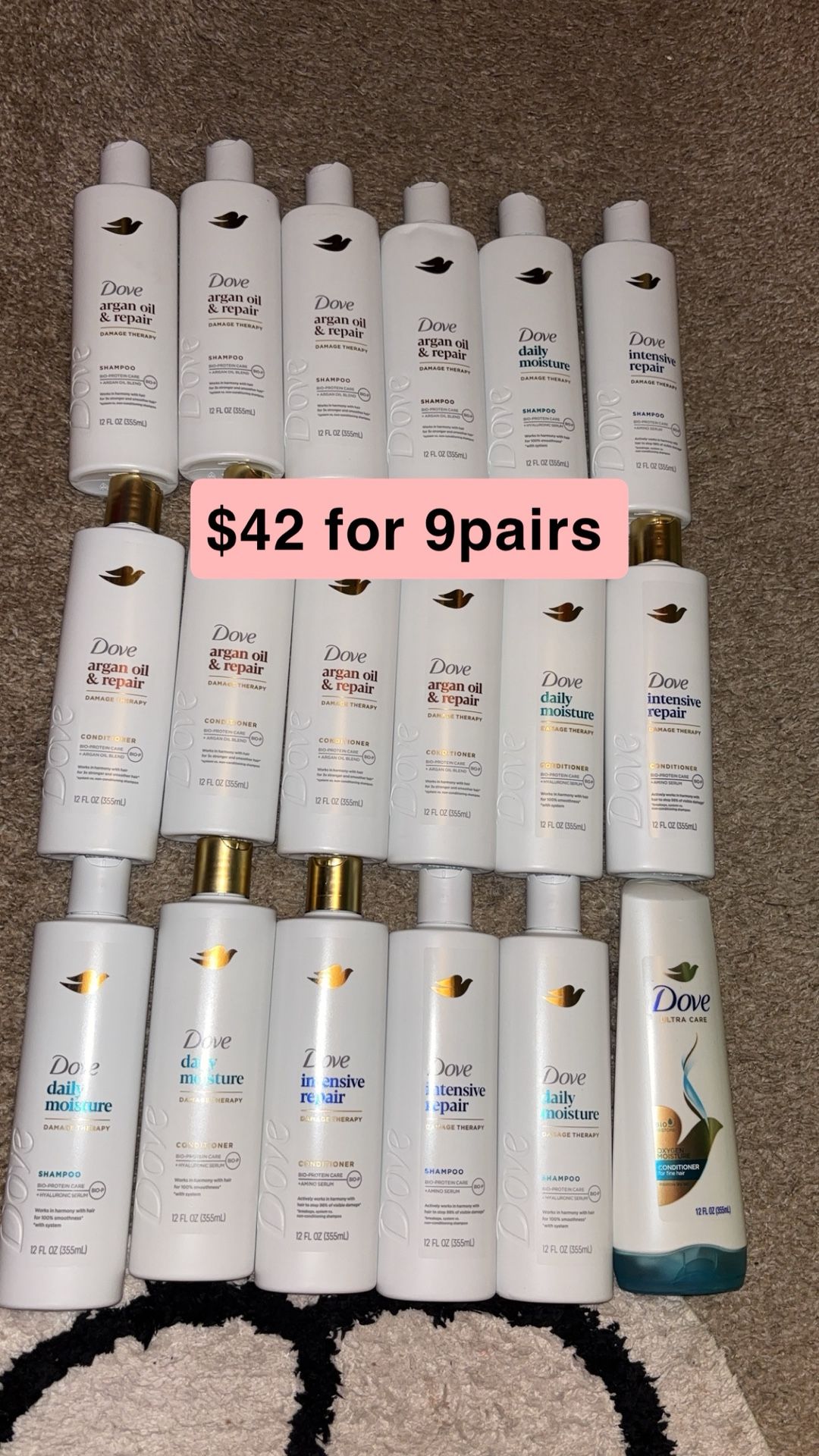 Dove Sets 9 Pairs