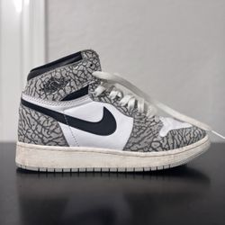Jordan 1 Cement; Size 4.5 Youth 