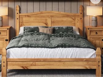 MuST BE PICKED up asap. Brand new!!!! Queen size includes Matress and nightstands and bed and bedding