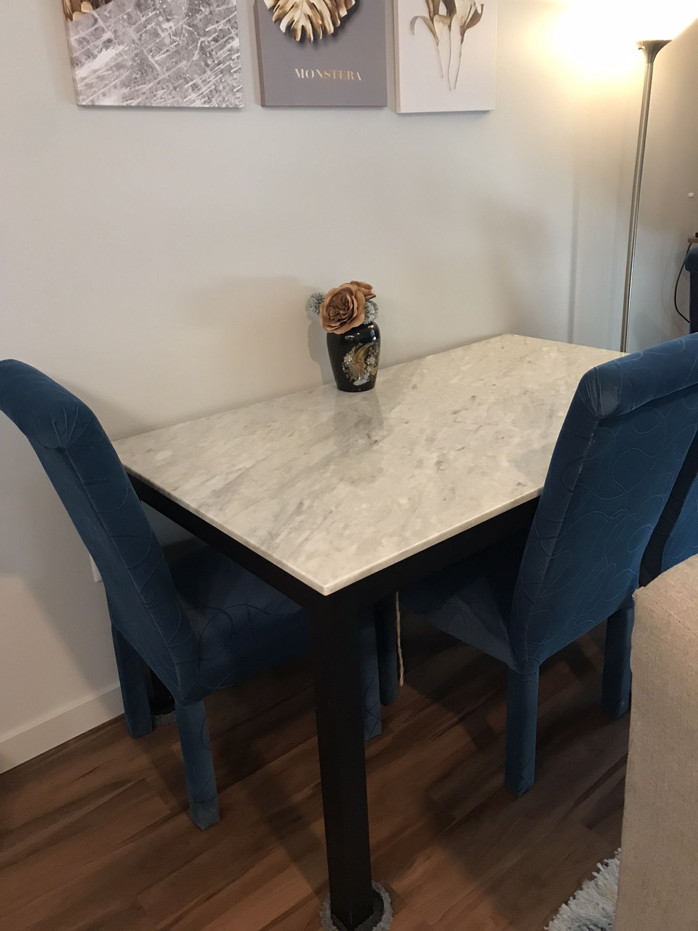 Marble Table & Chairs