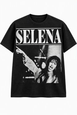 Official Selena Quintanilla Graphic T-Shirt - Black